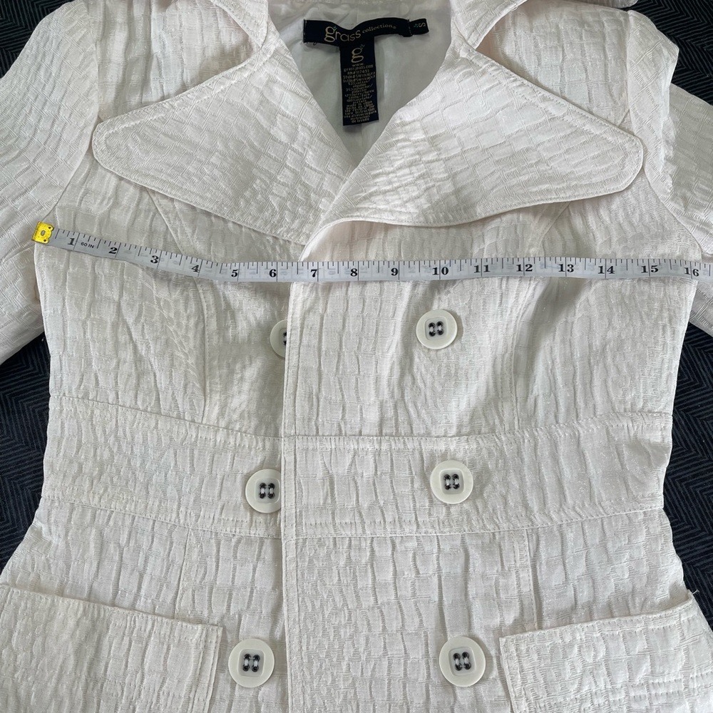 Grass Collection Collared Textured Off White Juni… - image 6